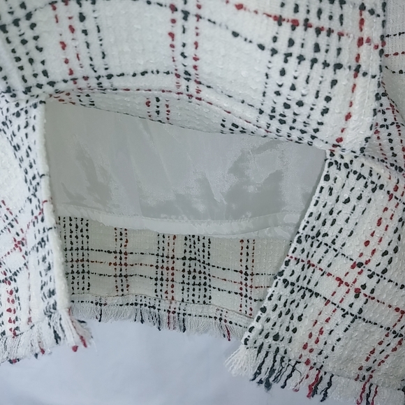 Worthington 14 Academia Creme Tweed Skirt plus - Picture 5 of 8